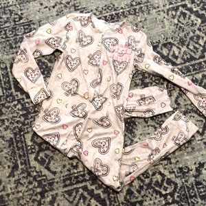 Justice girls one piece pajama suit size 12